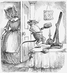 A mouse on a dressingtable, 1859. Creator: Unknown