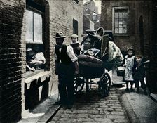 A move in Slumopolis London, c1901 (1901)