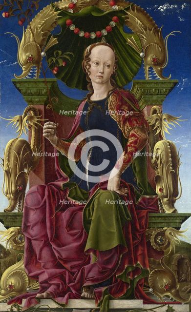 A Muse (Calliope), 1455-1460. Artist: Tura, Cosimo (before 1431-1495)