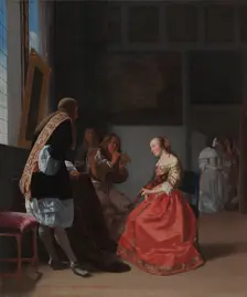 A Musical Company, c. 1668. Creator: Jacob Ochtervelt (Dutch, 1634-1682)