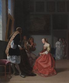 A Musical Company, c. 1668. Creator: Jacob Ochtervelt (Dutch, 1634-1682)