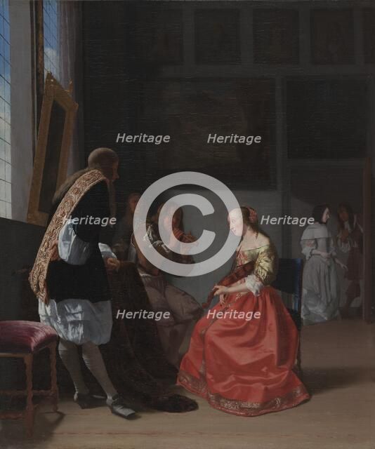 A Musical Company, c. 1668. Creator: Jacob Ochtervelt (Dutch, 1634-1682).