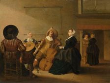 A Musical Company in an Interior, 1630. Creator: Pieter Symonsz Potter