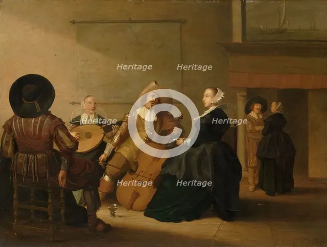 A Musical Company in an Interior, 1630. Creator: Pieter Symonsz Potter.