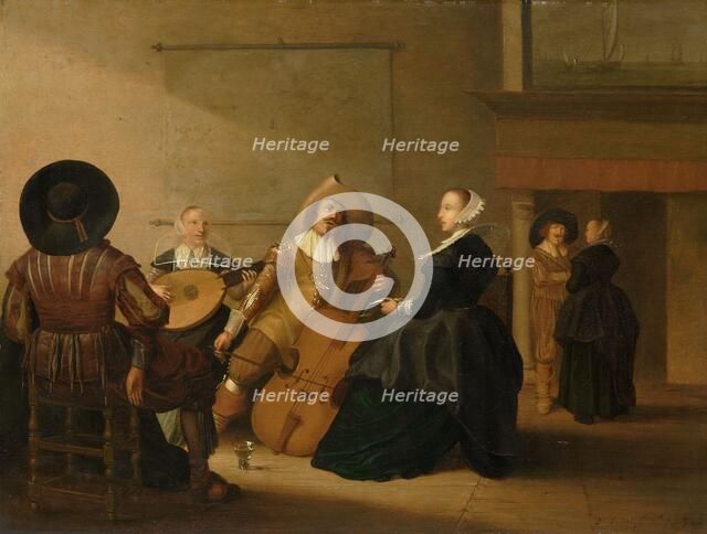A Musical Company in an Interior, 1630. Creator: Pieter Symonsz Potter.