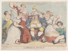 A Musical Family, August 30, 1802., August 30, 1802. Creator: Thomas Rowlandson