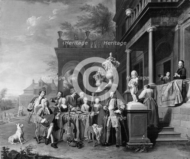 A Musical Gathering at the Court of the Elector Karl Albrecht of Bavaria, 1730. Creator: Peter Jacob Horemans.