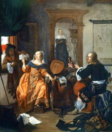 A Musical Party 1659. Artist: Gabriel Metsu