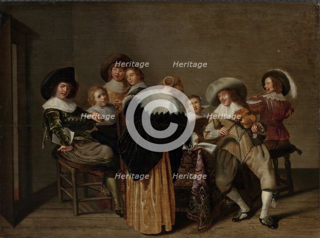 A Musical Party. Artist: Hals, Dirck (1591-1656)