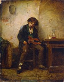 A Musician 1876. Artist: Nikolai Petrovich Petrov