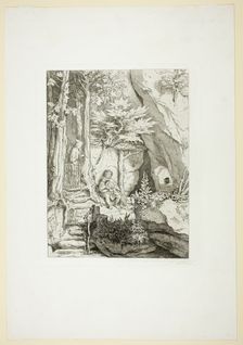 A Musician with a Hermit, n.d. Creator: Moritz von Schwind