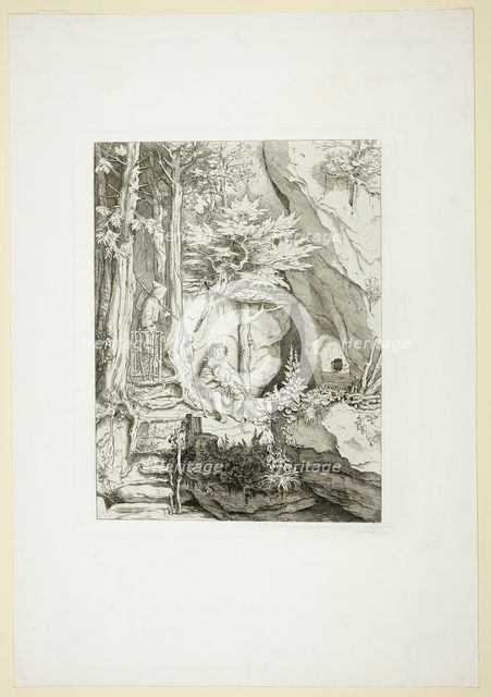A Musician with a Hermit, n.d. Creator: Moritz von Schwind.