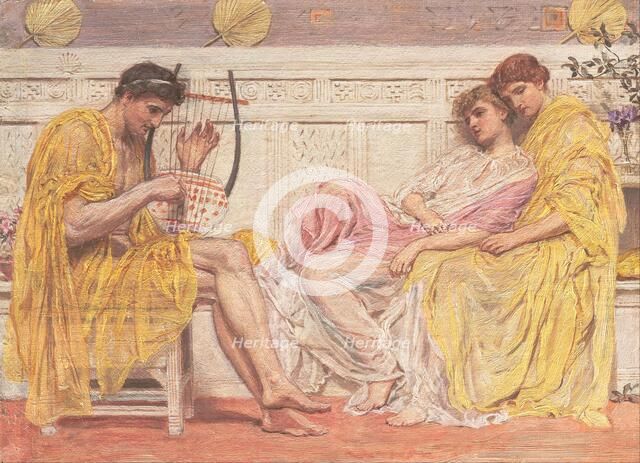 A Musician, ca 1867. Creator: Moore, Albert Joseph (1841-1893).