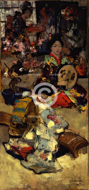 A Music Party, 1894. Creator: Edward Atkinson Hornel.
