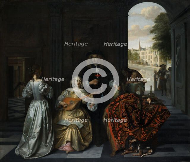 A Music Party, about 1675. Creator: Pieter de Hooch.