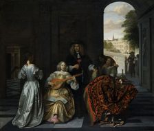 A Music Party, about 1675. Creator: Pieter de Hooch
