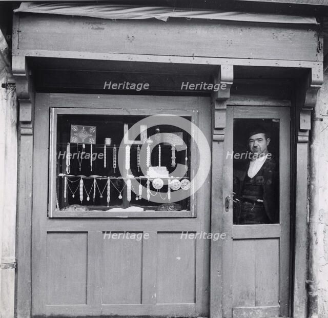 A Muslim merchant, Bosnia-Hercegovina, Yugoslavia, 1939. Artist: Unknown