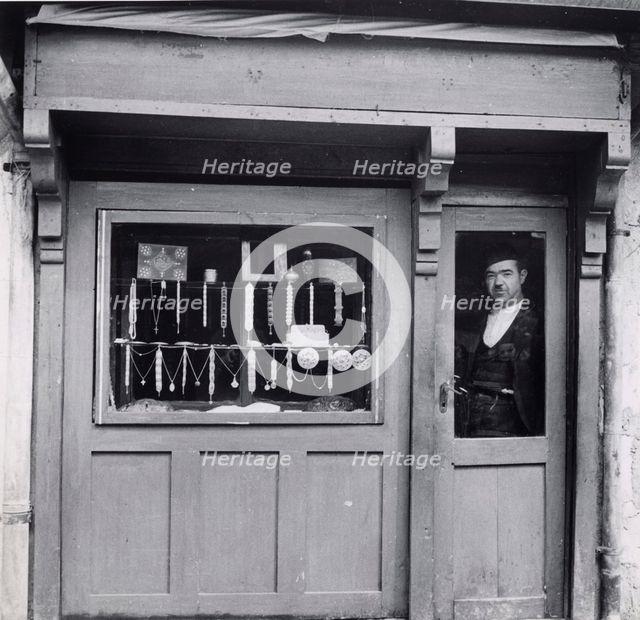 A Muslim merchant, Bosnia-Hercegovina, Yugoslavia, 1939. Creator: Unknown.