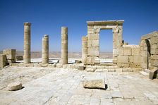 A Nabataean temple, Avdat, Israel. Artist: Samuel Magal