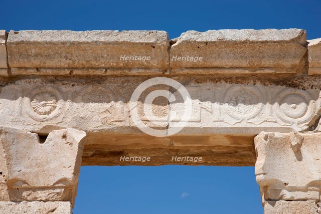 A Nabataean temple, Avdat, Israel. Creator: Samuel Magal.