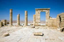 A Nabataean temple, Avdat, Israel. Creator: Samuel Magal