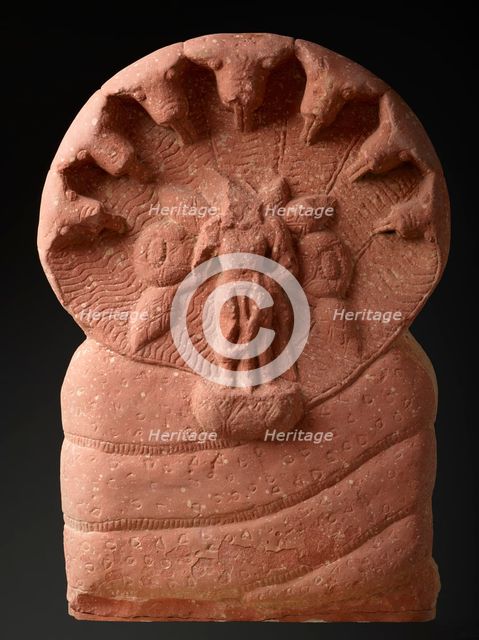 A Nagaraja or Balarama (?) Sheltered by a Serpent, 2nd-3rd century. Creator: Unknown.