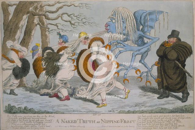 'A Naked Truth, or Nipping Frost', 1803. Artist: Unknown