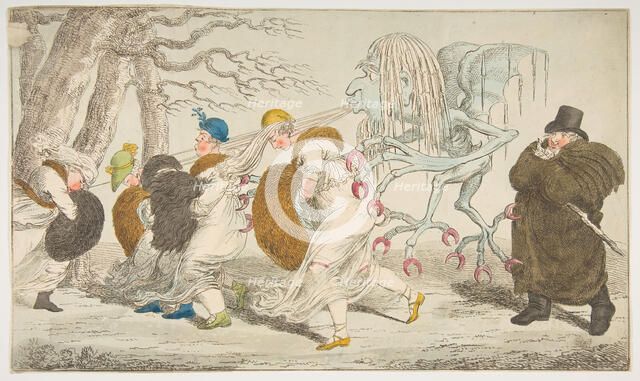 A Naked Truth, or Nipping Frost, February 2, 1803. Creator: Unknown.