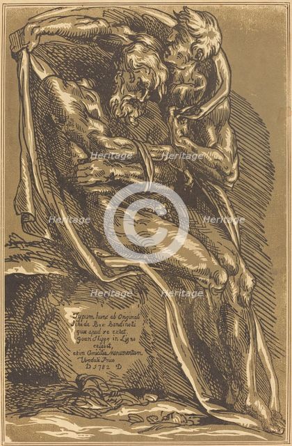 A Naked Man, Seated, with His Hands Tied, 1782. Creator: John Skippe.