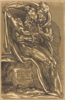 A Naked Man, Seated, with His Hands Tied, 1782. Creator: John Skippe