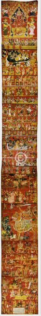A Narrative Scroll from Andhra Pradesh, c. 1875. Creator: Unknown.