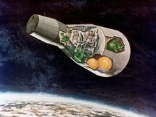 A NASA Lunar Module, c1970s.Artist: NASA