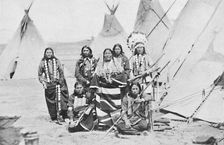 A Native American chief and squaws, 1912
