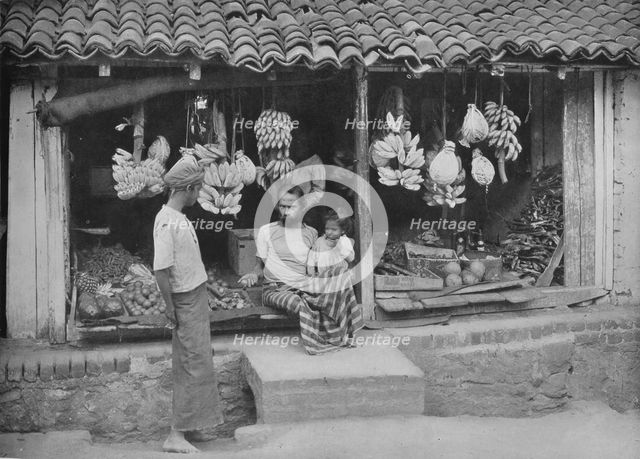 'A Native Boutique or Fruit Shop', c1890, (1910). Artist: Alfred William Amandus Plate.