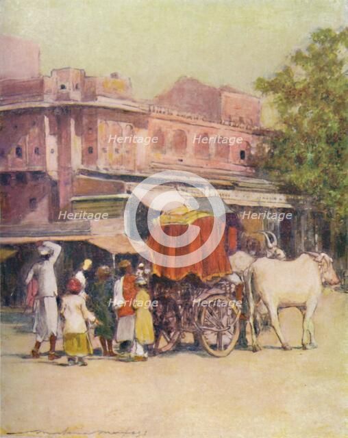 'A Native Bullock-cart', 1905. Artist: Mortimer Luddington Menpes.