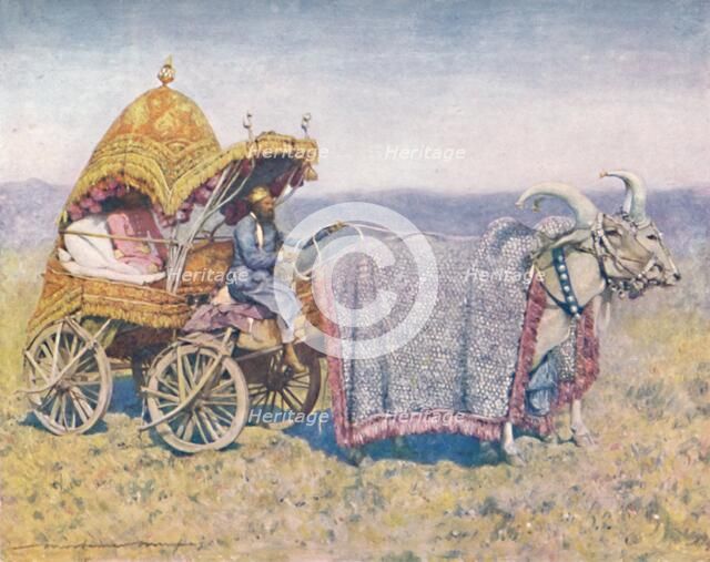 'A Native Bullock-cart from Bikanir', 1903.  Artist: Mortimer L Menpes.