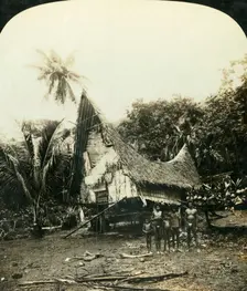 A Native Hut, Sariba, British New Guinea c1909. Creator: George Rose