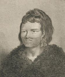 A Native of Sandwich Sound 1784. Artist: James Heath