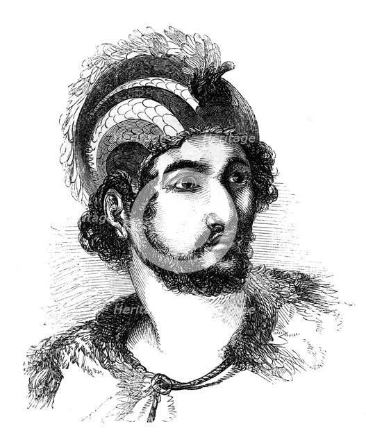 A native of the Sandwich Islands, 1848. Artist: Unknown