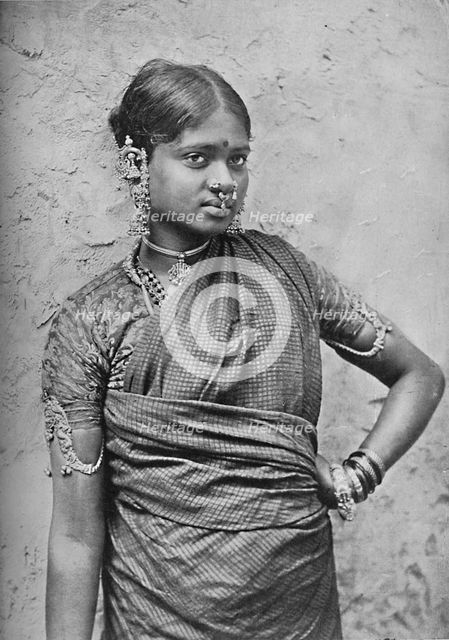 A nautch girl, Madras Presidency, 1902. Artist: Unknown.