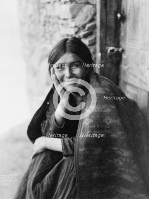 A Navaho smile, c1904. Creator: Edward Sheriff Curtis.