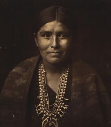 A Navaho woman, c1904. Creator: Edward Sheriff Curtis