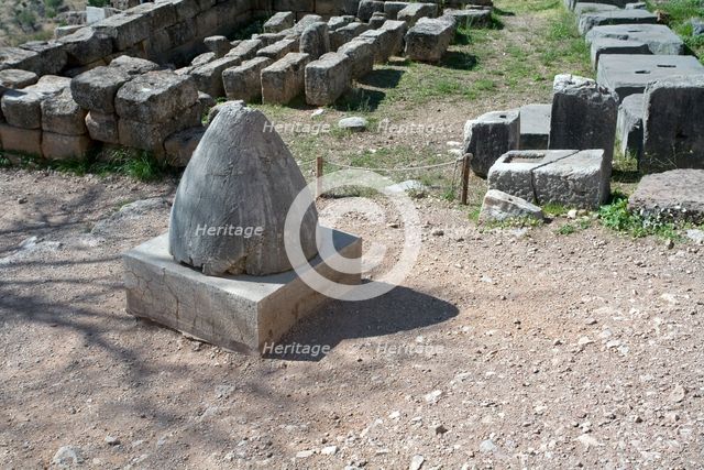 A naval stone, Delphi, Greece. Creator: Samuel Magal.