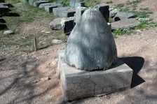 A naval stone, Delphi, Greece. Creator: Samuel Magal