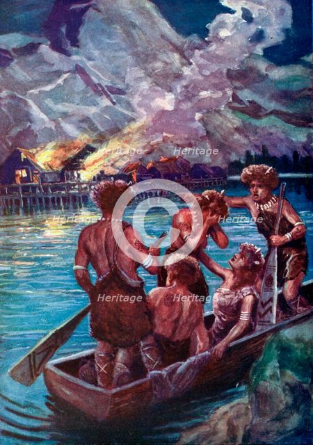 A Neolithic catastrophe, c1920. Artist: Unknown