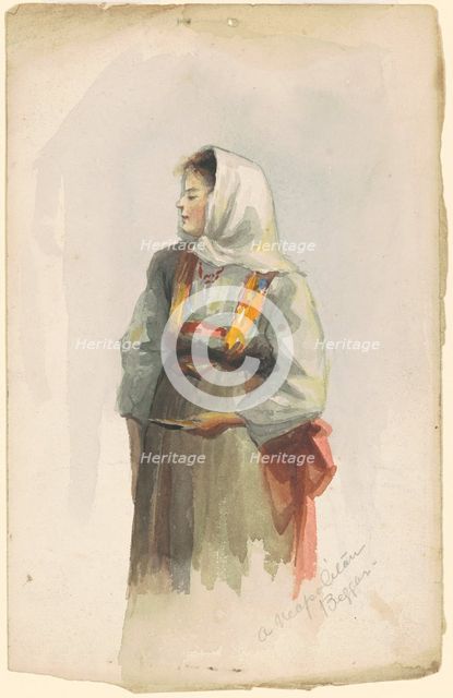 A Neopolitan Beggar, c. 1892. Creator: Marietta Minnigerode Andrews.
