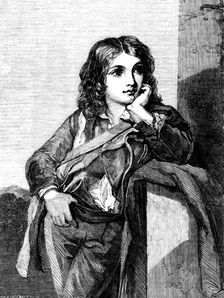 "A Neapolitan Peasant Boy" - painted by F. Y. Hurlestone - from the Exhibition of the Society of Bri Creator: Harvey Orrin Smith