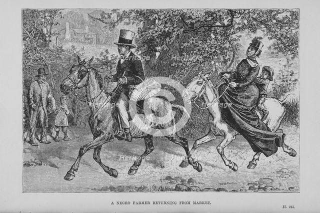 A Negro farmer returning from market, 1882. Creator: Unknown.