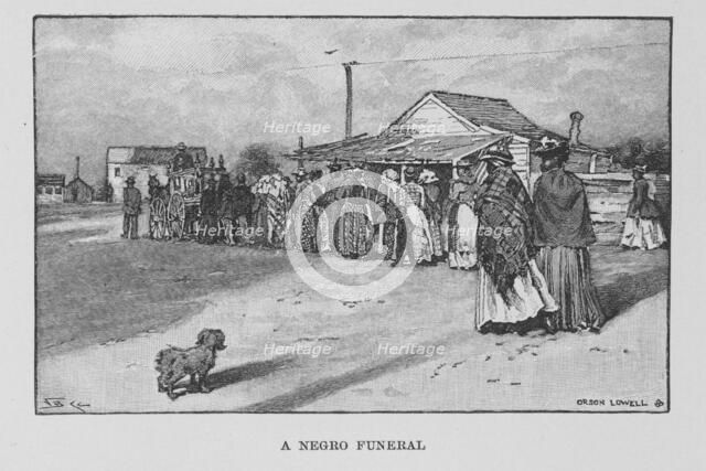 A negro funeral, 1896. Creator: Unknown.