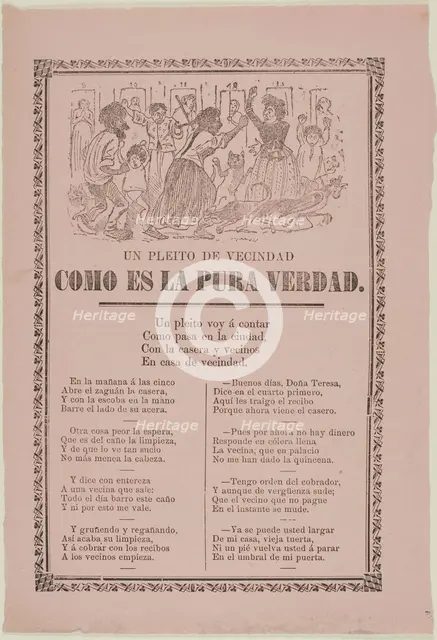 A Neighborhood Dispute, 1907. Creator: José Guadalupe Posada.